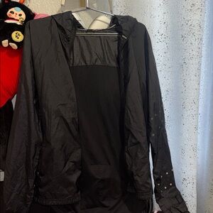 Nike Black Lightweight Hooded Windbreaker Jacket